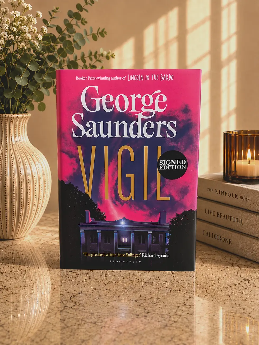 Vigil by George Saunders signed first edition hardback front cover