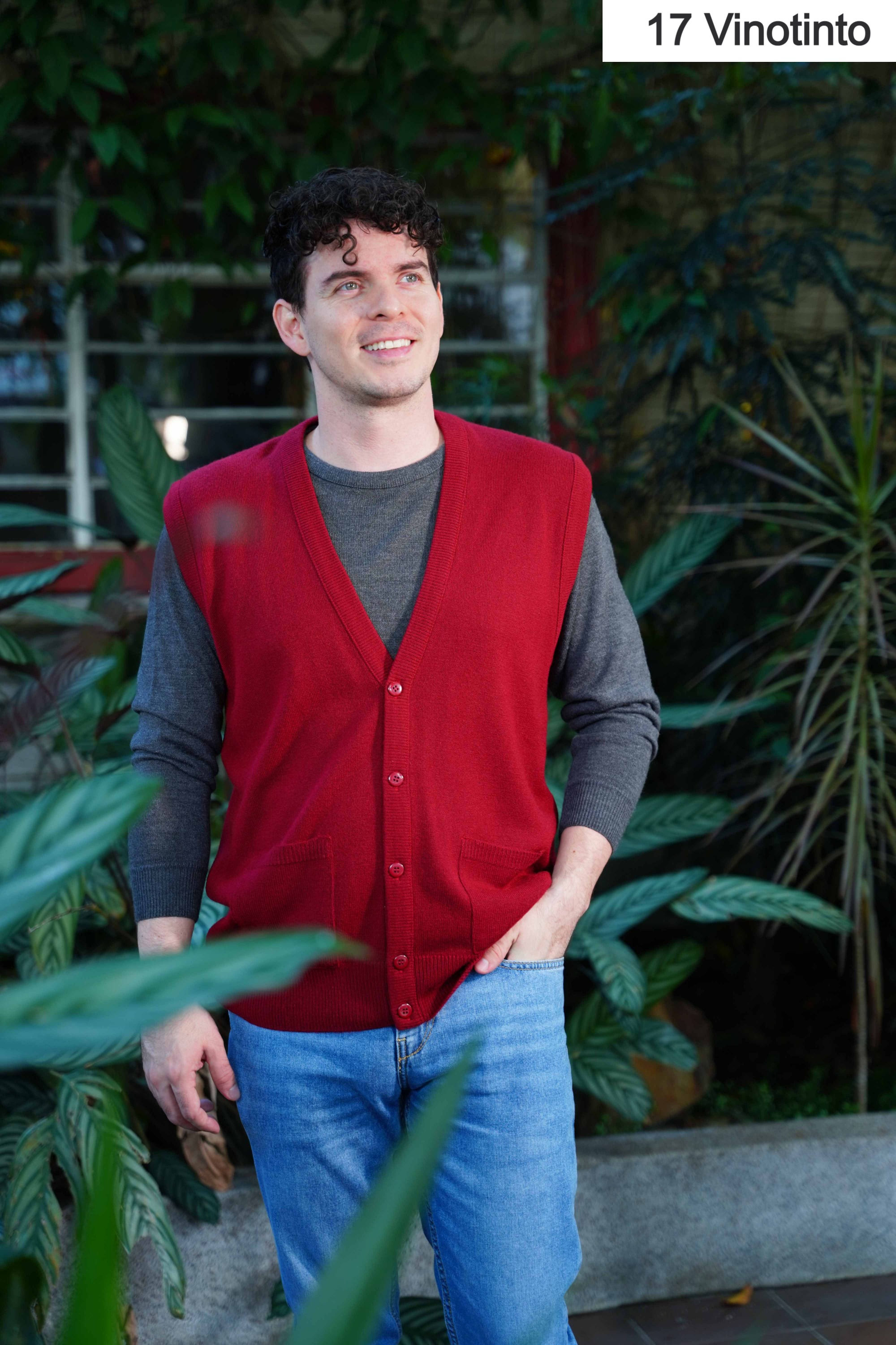 Chaleco Abierto con Botones Caballero 8032