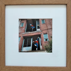 Dancers - Digital Print in a brown box frame 25cm X 25cms