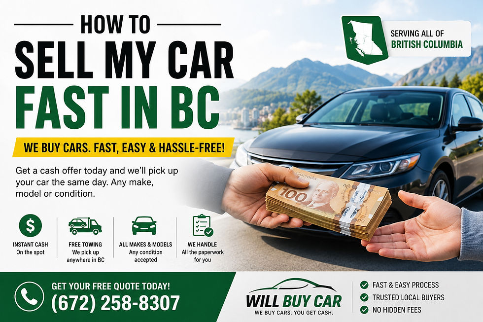 Who Will Buy My Car? Your Options in BC