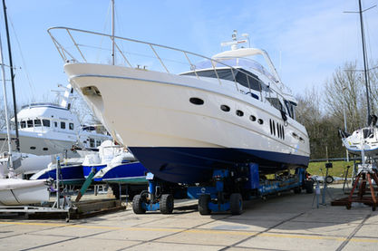 Yacht being transported
