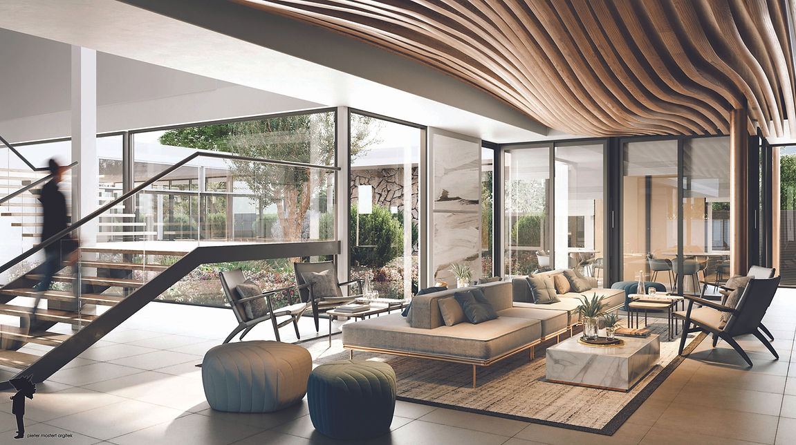 Corporate Waiting Area designed by Pieter Mostert Architects