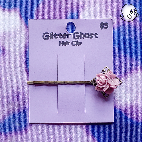 Rose Purple Hair Clip