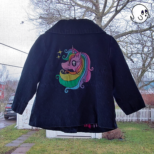 Unicorn Hand Painted Denim Jacket - Infant 18 to 24 Month