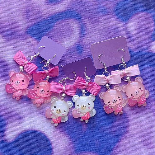Bear Dangle Earring