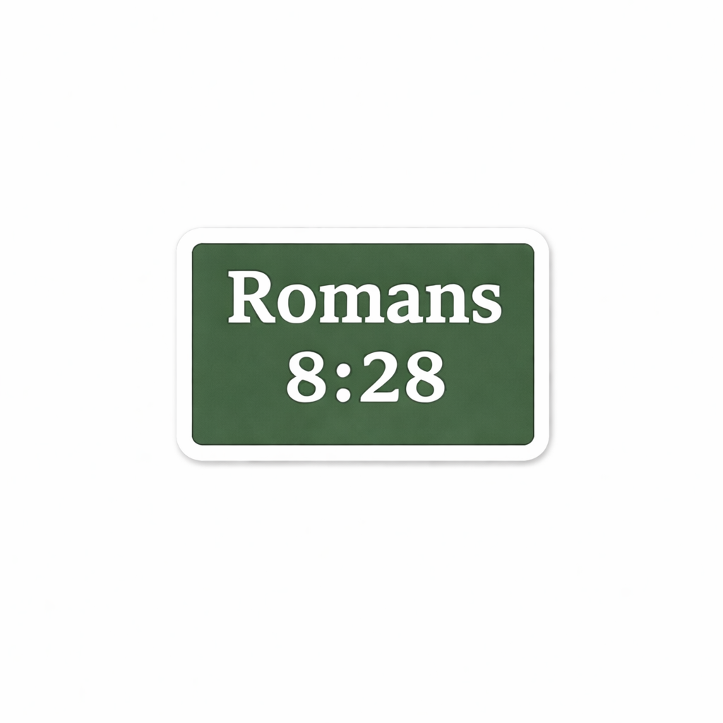 Romans 8:28 Scripture Sticker