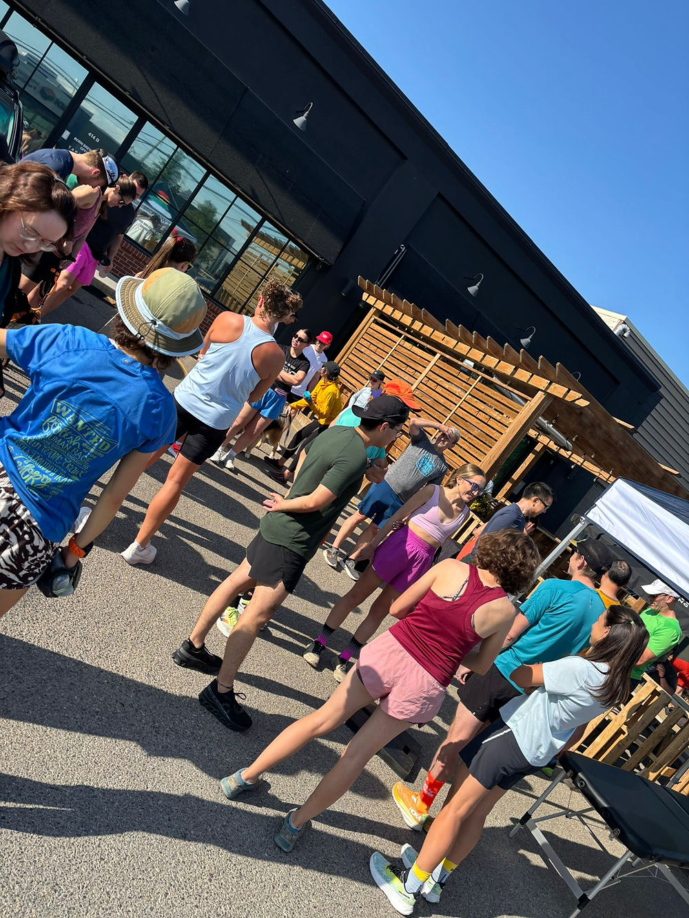 runners group run parking lot