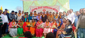 नवपदोन्नत प्रधान पाठकों के लिए छत्तीसगढ़ टीचर्स एसोसिएशन सोनहत, कोरिया ने आयोजित किया अभिनंदन समारोह