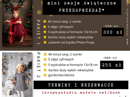 Mini sesje świąteczne - start!