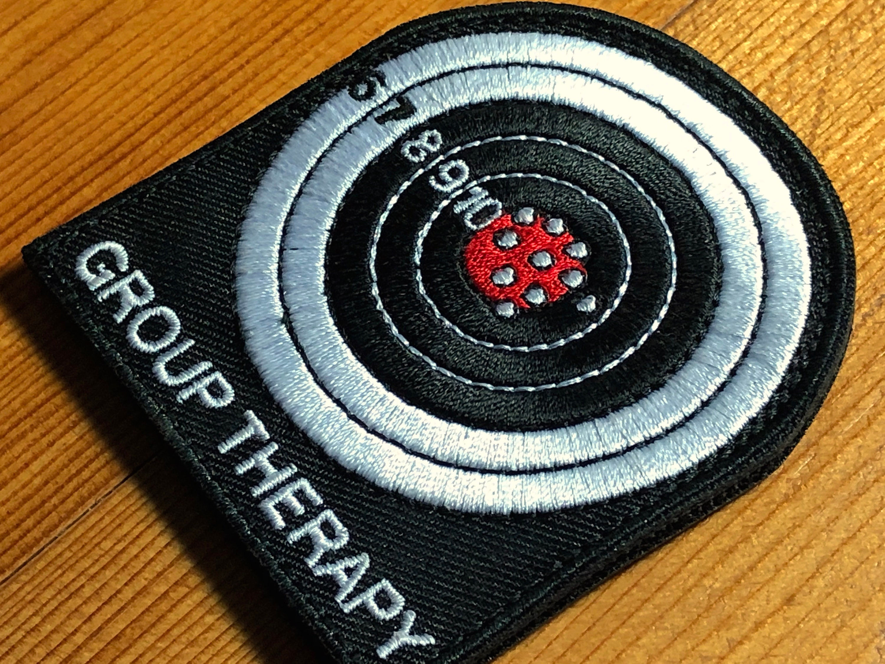 GROUP THERAPY Target Shooting range Bag Army Patch Morale Tactical Uniform Badg