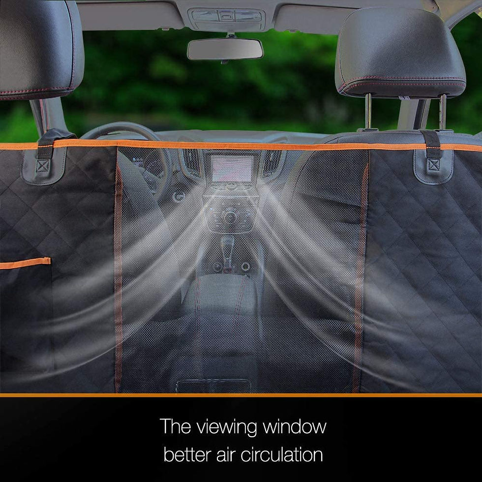 Thumbnail: iBuddy Dog Seat Cover for Back Seat with Mesh Window of Cars and SUVs