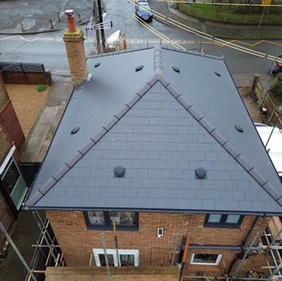 Newly installed roof for a customer