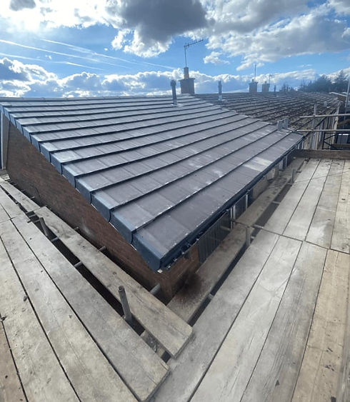 Roof installed for a customer