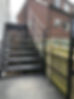 Stairs with security railings