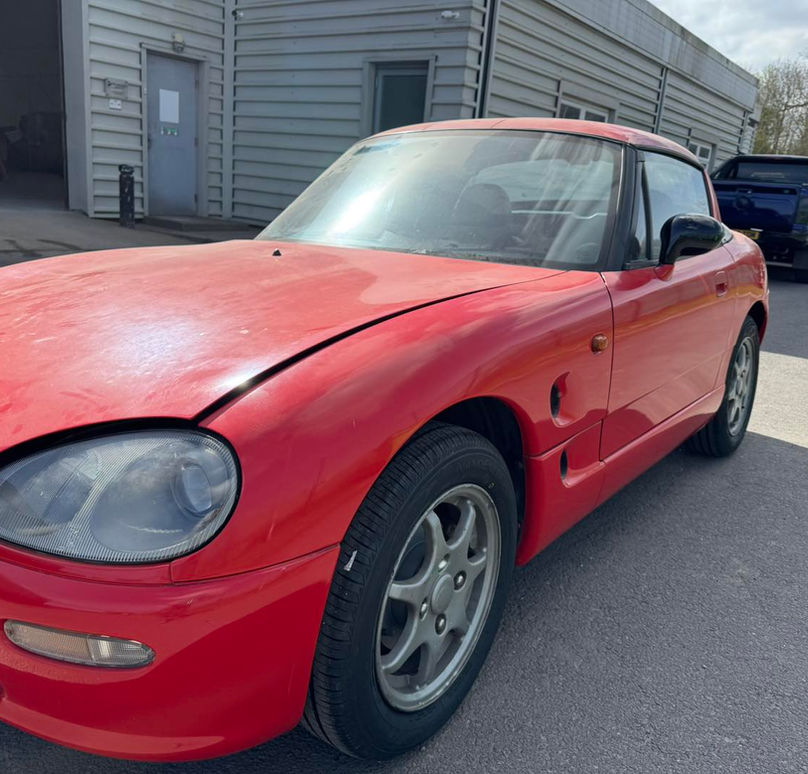 Red car - resprayed and restored