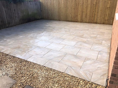 Patio installation