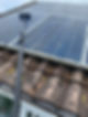 Solar panel cleaning in progress