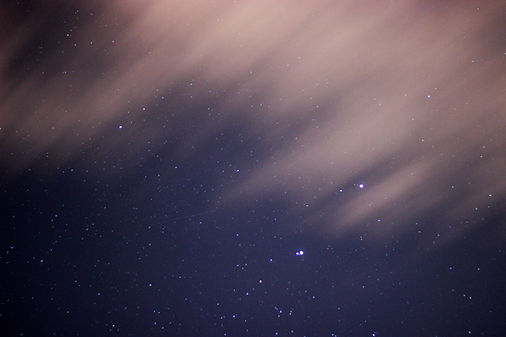 Cielo nocturno estrellado