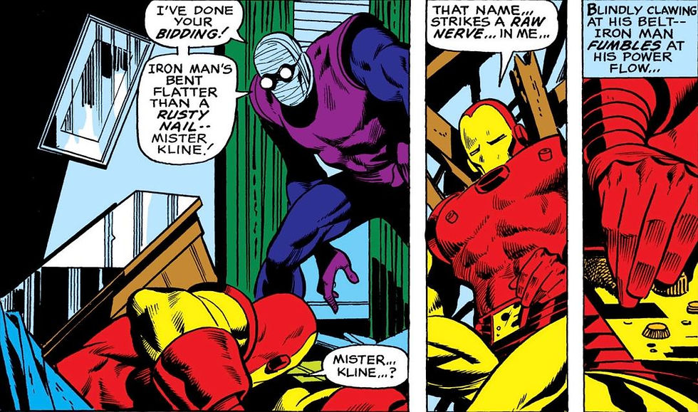 So nice of the Night Phantom to give Iron Man time to charge up.