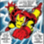 Another excellent shot of Iron Man - making me again what was Stan Lee thinking when he fired the guy from Iron Man? (See my Iron Man #56 review.)
