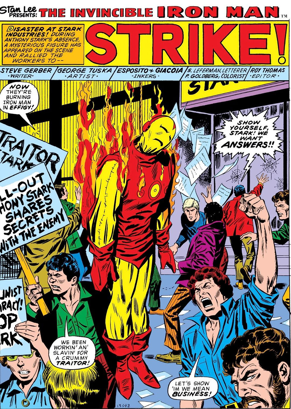 All angry white guys?  I kinda thought Tony Stark would have a little more diversity in his work force.