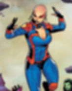 This is Moondragon, decades later when she was hanging out with some little group called The Guardians of the Galaxy!