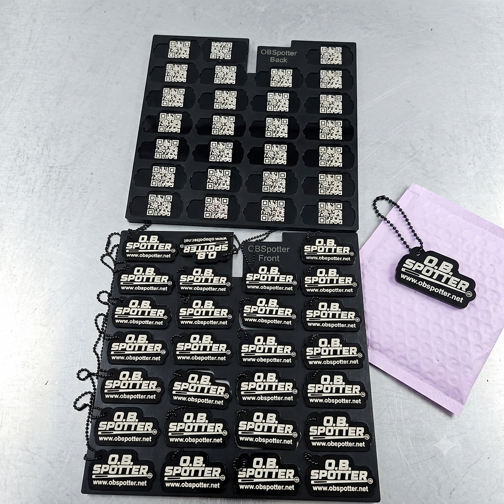 acrylic identification tag