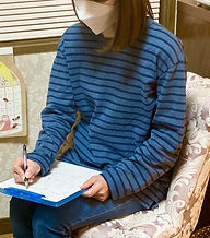 施術申込書に記入