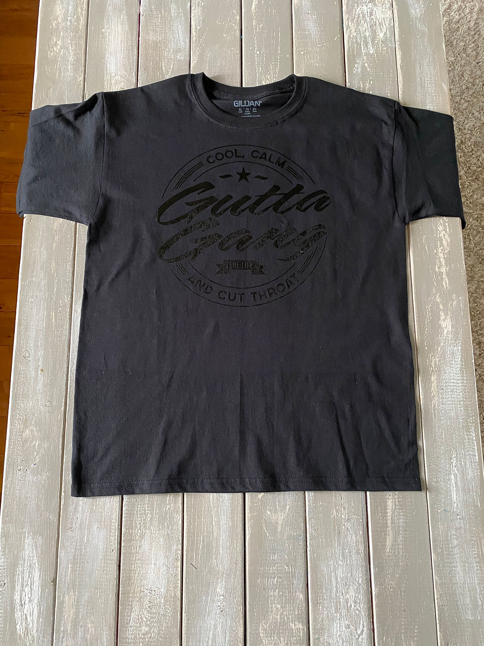 Thumbnail: Gutta Gang Black on Black T Shirt