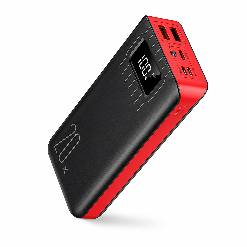 Thumbnail: 20,000mAh Power Bank with Dual USB & LED Flashlight