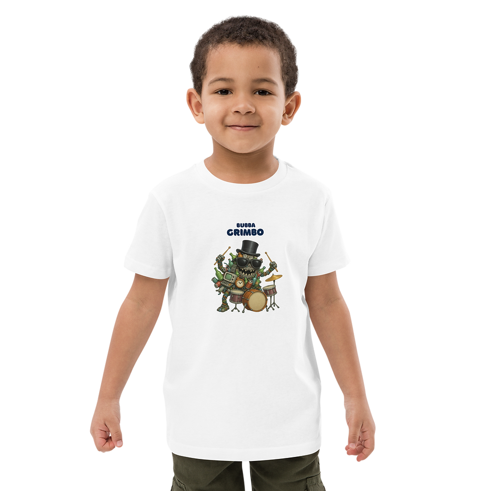 Thumbnail: Organic cotton kids t-shirt- BUBBA GRIMBO