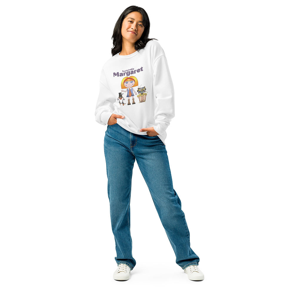 Thumbnail: Crew neck sweatshirt- Sustainable Margaret