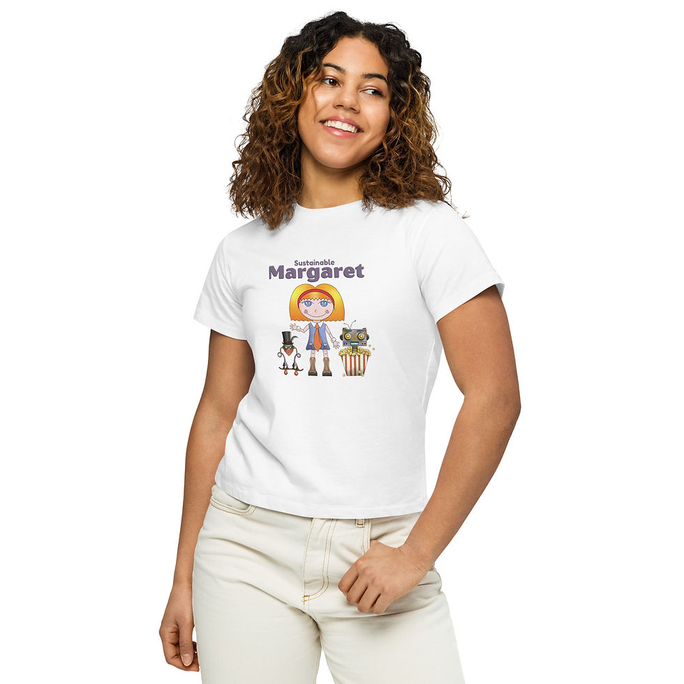 Miniatura: Women’s high-waisted t-shirt- Sustainable Margaret