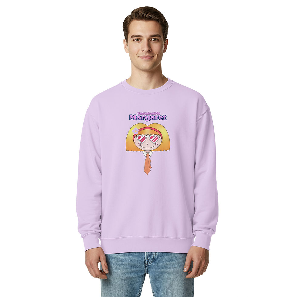 Thumbnail: Unisex garment-dyed sweatshirt- Sustainable Margaret