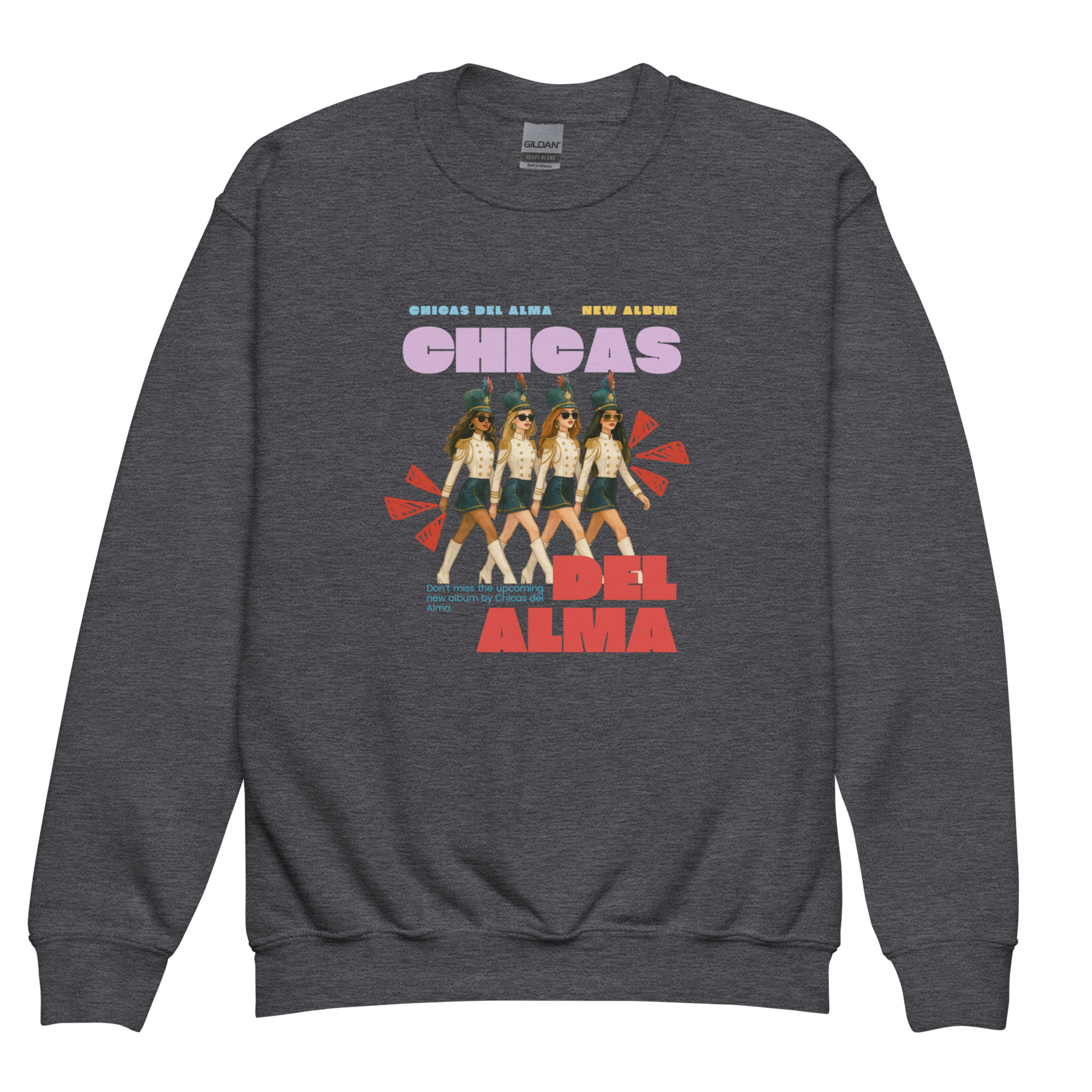 Youth crewneck sweatshirt- Chicas Del Alma