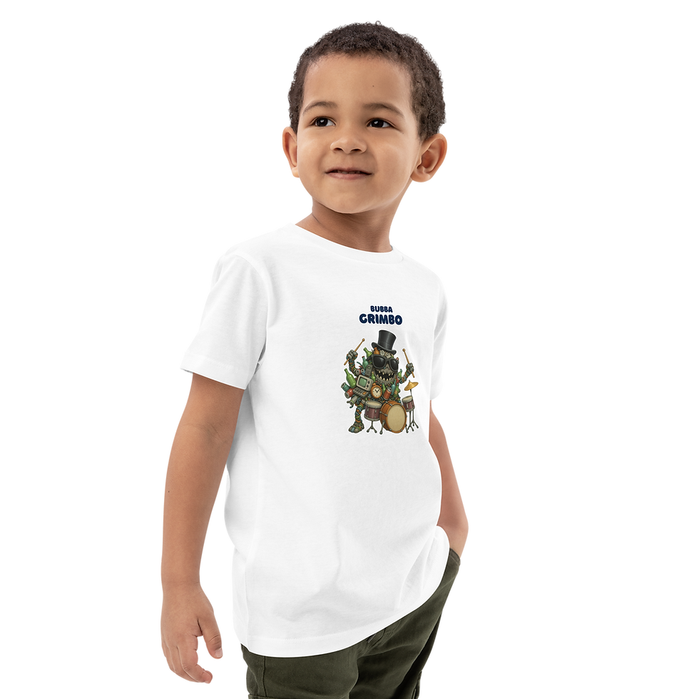 Thumbnail: Organic cotton kids t-shirt- BUBBA GRIMBO