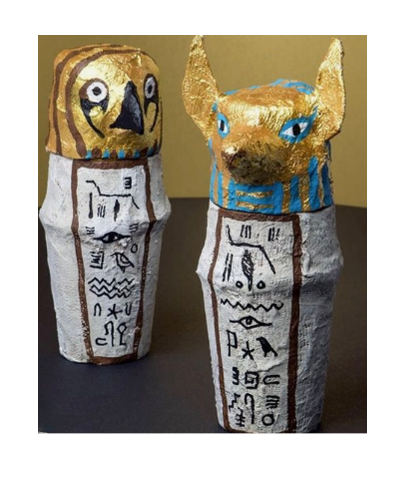 EGYPTIAN JARS      mod-roc construct       FRI 17 JULY-PM