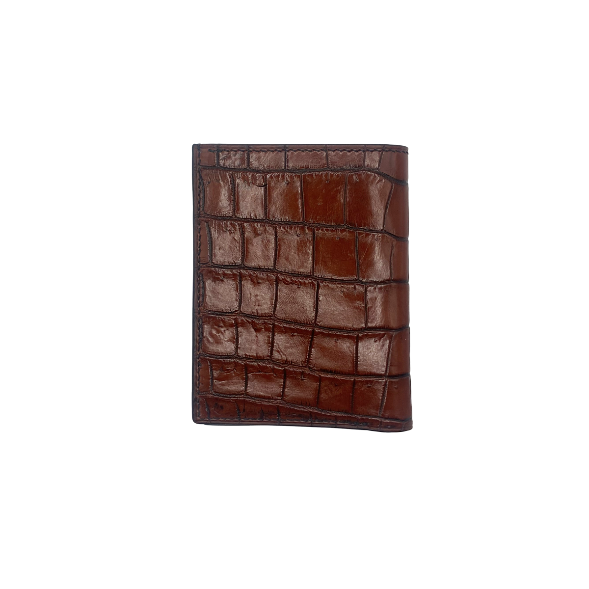 Clay Brown Croc Wallet