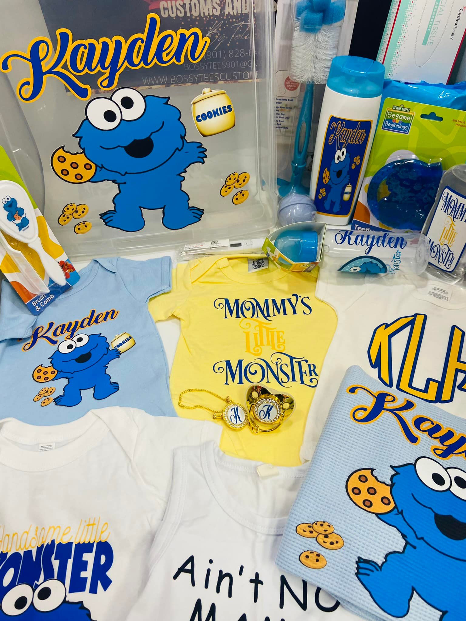 Cookie Monster Baby Box