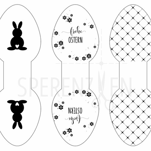 Druckvorlage "Ostereier Sweets" | Sperenzien