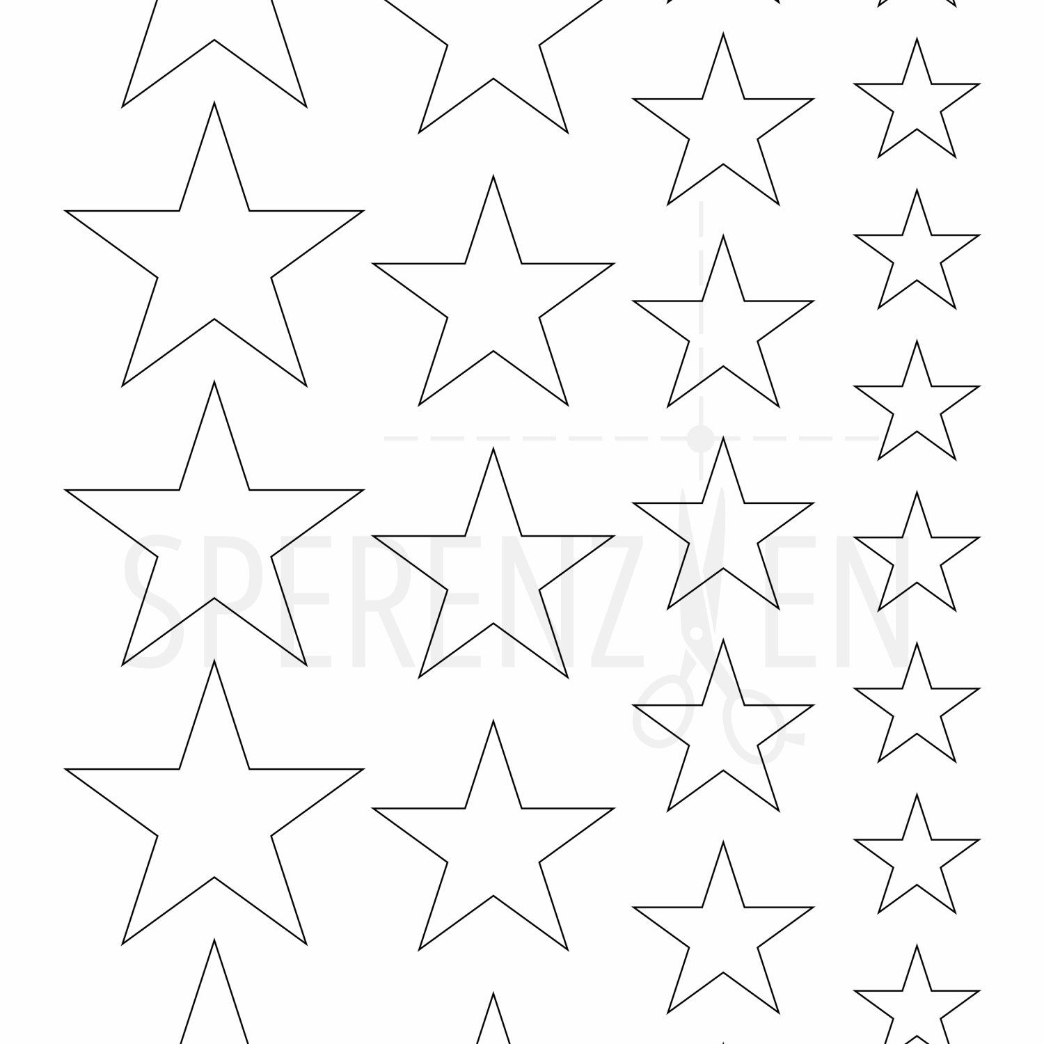 Druckvorlage "Stern"