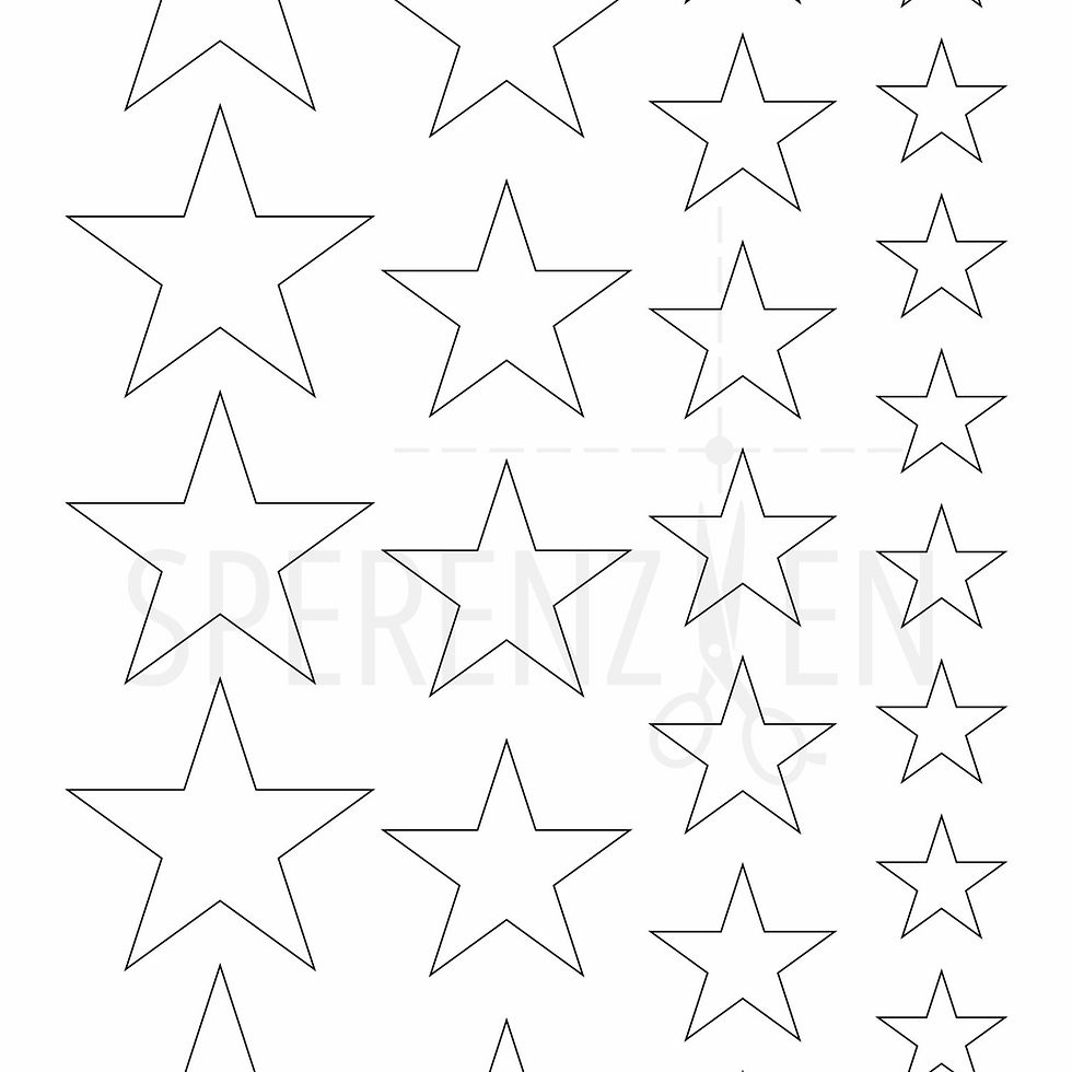 Druckvorlage "Stern"