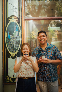 cafe on collins street Couple Photographer engagment Melbourne