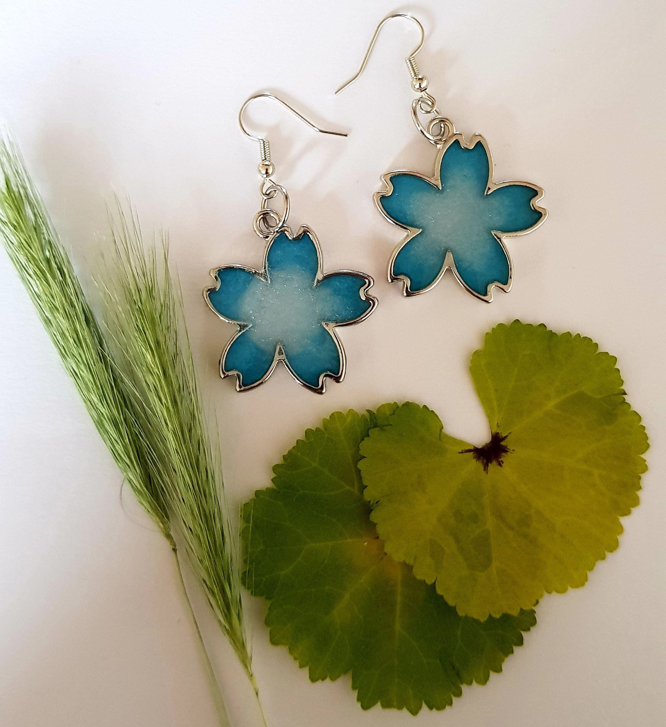 Silver Flower Earrings