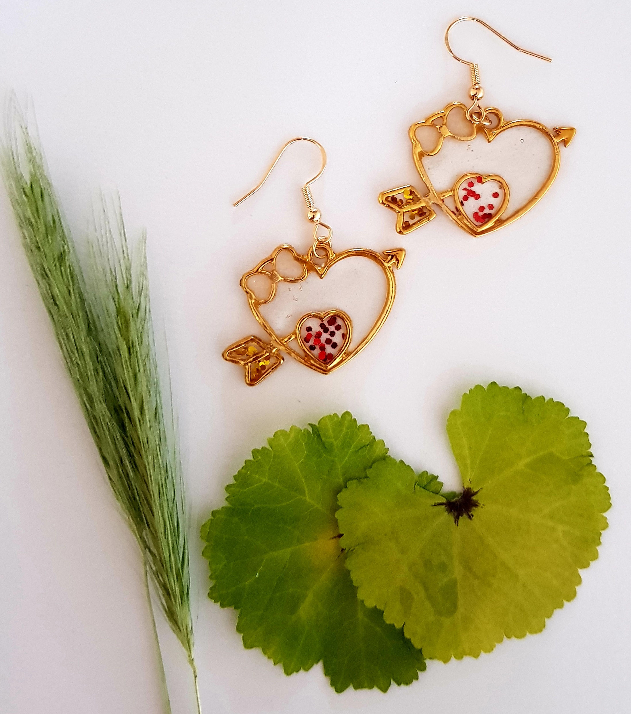 Heart and Arrow Earrings