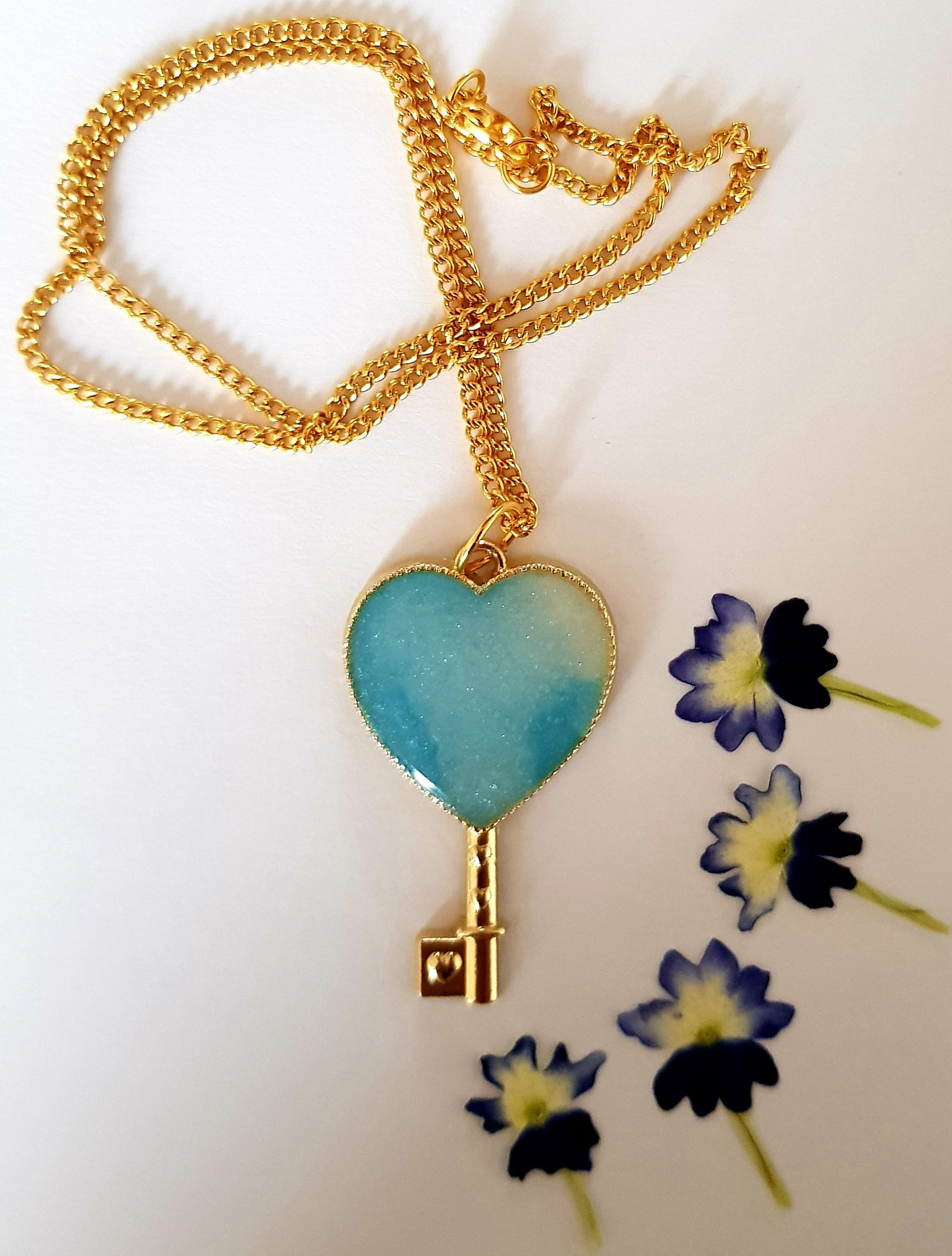 Heart Key Necklace