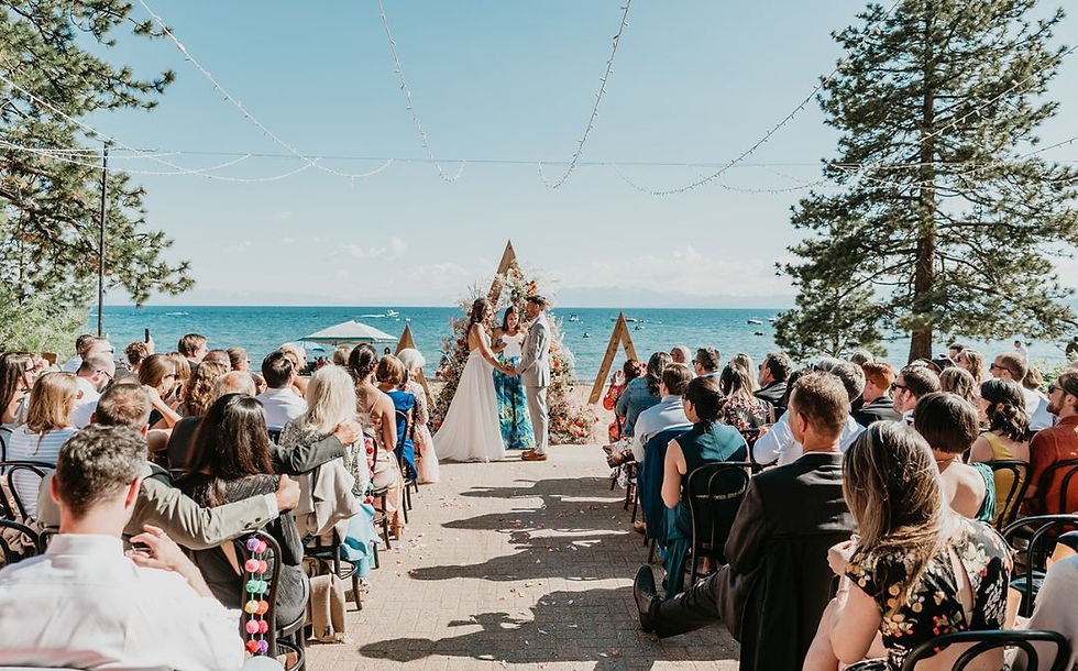 What is considered a big wedding in Lake Tahoe, Wedding guest count