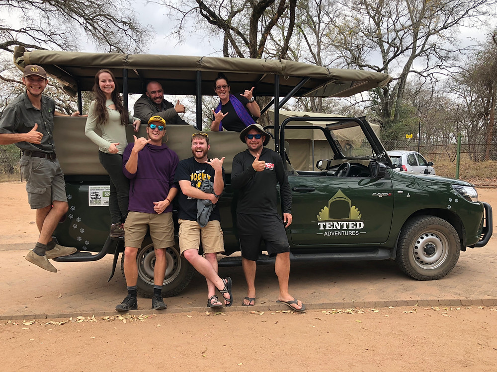The crew with our Tented Adventure guides