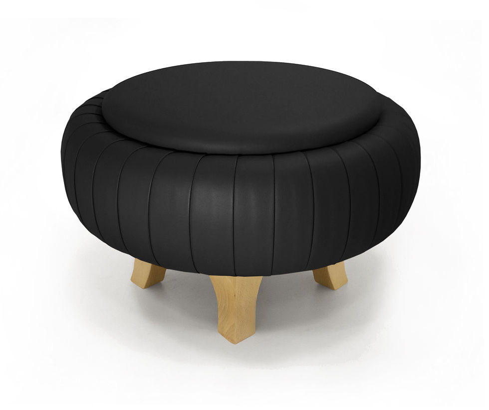 Thumbnail: Tire pouf plissè finitura trasparente