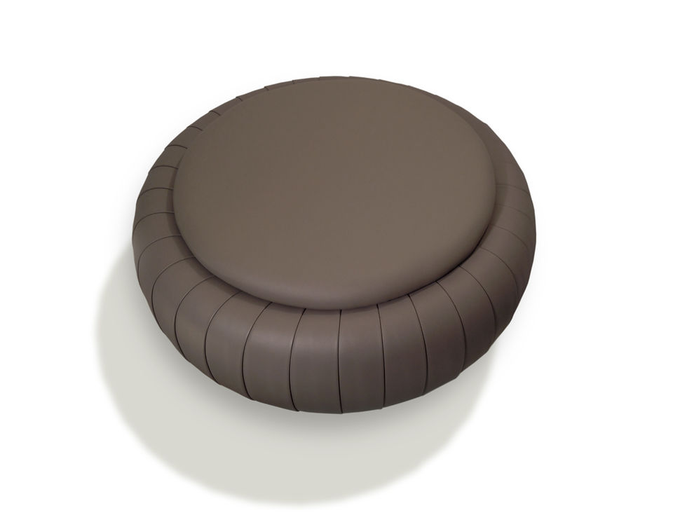 Thumbnail: Tire pouf plissè finitura trasparente